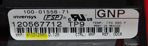 Part # WPW10312660 | W10312660 | Whirlpool Gas Oven Control Board (overlay good - Black)