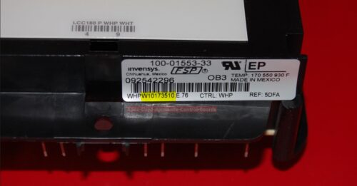 Part # W10173510 Whirlpool Oven Electronic Control Board (used, overlay fair)