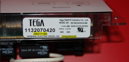 Part # 164D8450G035, WB27T11488 GE Oven Electronic Control Board (used, overlay fair)