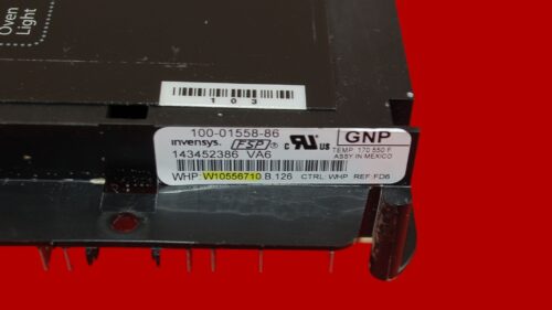 Part # WPW10556710 | W10556710 | Whirlpool Gas Oven Control Board (overlay good - Black)