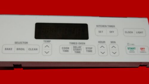 Kenmore Oven Control Board 8053737 | OEM Used Tested (overlay fair - White)