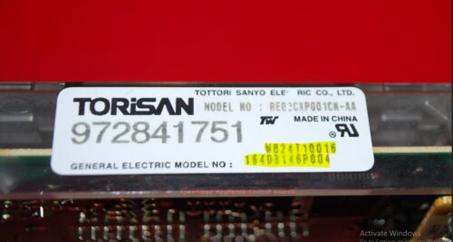 Part # 164D3146P004, WB24T10016 GE Oven Electronic Control Board (used, overlay good)