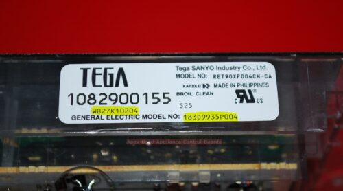 Part # WB27K10204, 183D9935P004 GE Oven Electronic Control Board (used, overlay fair)