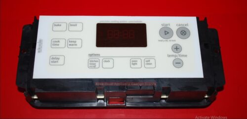 Part # W10271768 Whirlpool Oven Electronic Control Board (used, overlay good)