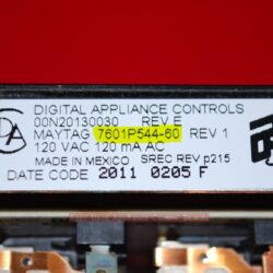 Part # 7601P544-60 Maytag Oven Electronic Control Board (used, overlay fair)