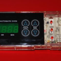 Part # 183D7277P002, WB27K10047 GE Gas Oven Electronic Control Board (used, overlay fair - Black)