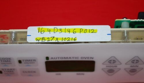Part # 164D3146P012, WB27X10216 GE Oven Electronic Control Board (used, overlay good)
