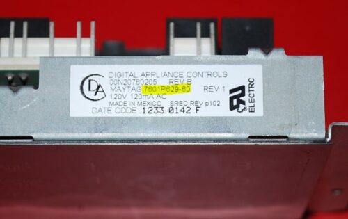 Part # 7601P629-60 Maytag Oven Electronic Control Board (used, overlay good)