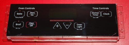 Part # WB27K10204, 183D9935P004 GE Oven Electronic Control Board (used, overlay fair)