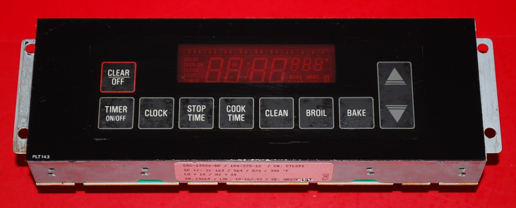 Part WB27K5107 ERC14500RP 75 GE Oven Control Board (used