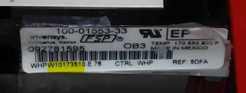Part # WPW10476691 | W10173510 | Whirlpool Oven Control Board (overlay fair - White)