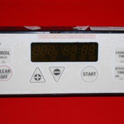 Part # 164D3260P003, WB27K10008 GE Gas Oven Electronic Control Board (used, overlay poor - bisque)