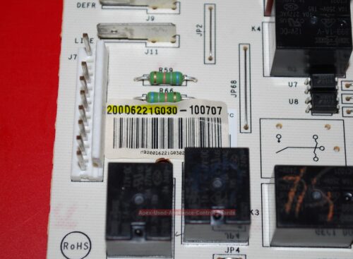 Part # 200D6221G030 - GE Refrigerator Electronic Control Board (used)