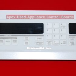 Part # 4452605, 8302346 Kitchen-Aid Superba Oven Control Panel And Control Board (used, overlay very good)