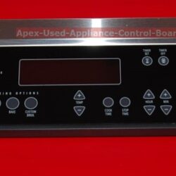Part # W10172165 | W10161676 - Whirlpool Oven Touch Pad and Panel (used, overlay - Black and Stainless Steel)