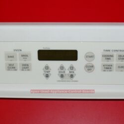 Part # WB27T10411, 191D3159P122, WB36T10551 GE Wall Oven Control Panel And Board (used, overlay fair)
