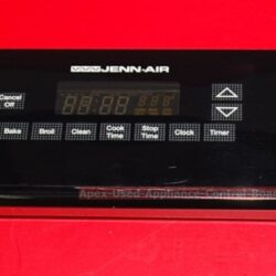 Part # 7601P491-60, 71002209, 71002100 Jenn-Air Extrusion Kick Control Panel And Control Board (used, overlay fair)
