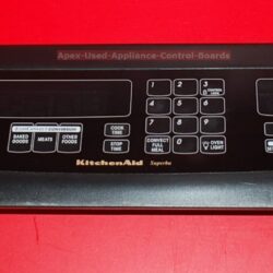 Part # 4453163, 8300395 Kitchen-Aid Superba Oven Control Panel And Control Board (used, overlay good)