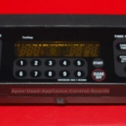 Part # WB27T10800, 164D6476G002, WB36T10549 GE Built In Oven Control Panel And Control Board (used, overlay fair)