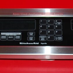 Part # 8302305, 4451791 Kitchen-Aid Superba Oven Control Panel And Control Board (used, overlay very good)