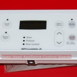 Part # 318277501 | 316418556 - Kenmore Wall Oven Control Panel And Control Board (used, overlay good - White)