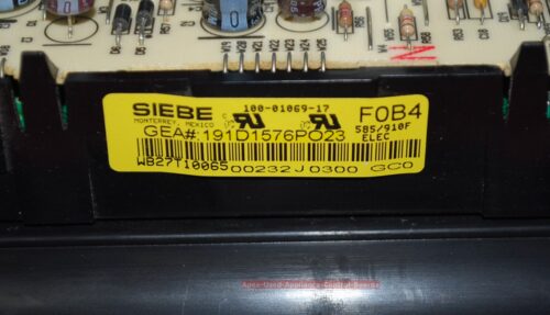 Part # WB27T10065, 191D1576P023, WB36T10400   GE Oven Control Panel And Control Board (used, overlay good)