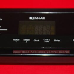 Part # 5765M453-60, 8507P102-60, 74008259 Jenn-Air Double Oven Touch Panel And Control Board (used, overlay good - Black)