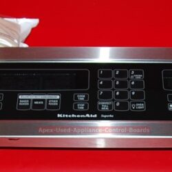 Part # 8302311, 8302308, 4451791 Kitchen-Aid Oven Control Panel And Control Board (used, overlay good)