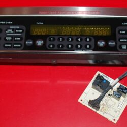 Part # WB27T10651, WB27T10569, WB36T10891, 164D4778P017 GE Double Oven Touch Panel And Control Boards(used, overlay good - SS/Black)