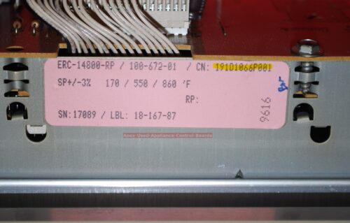 Part # WB36K5524, 191D1066P001    GE Oven Control Panel And Control Board (used, overlay good)
