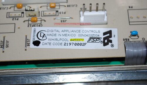 Part # 4451791, 4453377, 4455481 Kitchen-Aid Oven Control Panel And Control Board (used, overlay good)