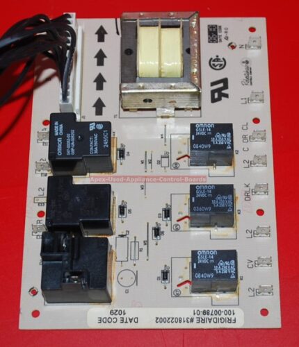 Part # 31803214,318022001, 318022002, 318010501 Frigidaire Double Oven And Control Boards (used, overlay good)
