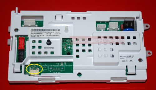 Part # W10803587 - Maytag Washer Electronic Control Board (used, Broken Tab)