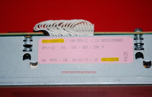 Part # WB27X5520, ERC-148000-GE GE Oven Electronic Control Board (used, overlay good)
