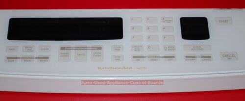 Part # 9752355CT, 3191106 Kitchen-Aid Oven Control Panel And Control Board (used, overlay good)