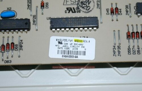 Part # 8300406, 4452889 Whirlpool Oven Control Panel And Control Board (used, overlay good)