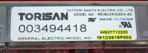 Part # WB27T10230 | 191D2818P002 | GE Oven Control Board (overlay fair - Almond)
