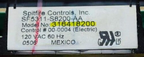 Part # 316557100 | 316418200 | Frigidaire Oven Control Board (overlay fair - Black)