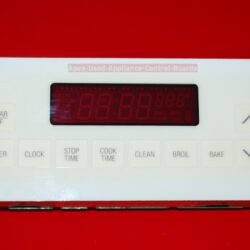 Part # ERC-14500-RP, 100-365-03, 343440 GE Oven Electronic Control Board (used, overlay very good -White/yellow)