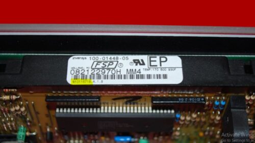 Whirlpool Oven Panel And Control Board 9763545 | W10116718 | OEM Used Tested (overlay good - White)