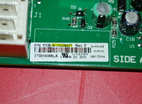Part # W10687089 - Whirlpool Refrigerator Electronic Control Board (used)