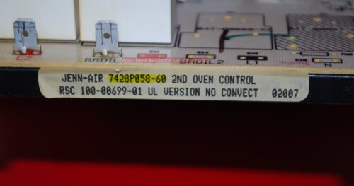Part # 5765M355-60, 8507P008-60, 7428P058-60, 71003401 Jenn-Air Oven Touch Panel And Control Boards (used, overlay good)