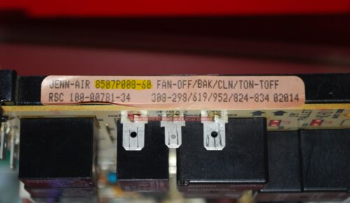 Part # 5765M355-60, 8507P008-60, 7428P058-60, 71003401 Jenn-Air Oven Touch Panel And Control Boards (used, overlay good)