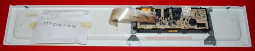 Part # WB36T10398, 191D1576P023, WB27T10065 GE Oven Control Panel And Control Board (used, overlay good - White/Bisque)