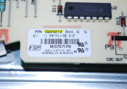 Part # 9755703, 8524212 Kenmore Oven Control Panel And Control Board (used, overlay good)