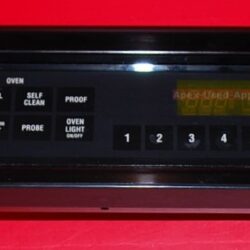 Part # WB36T10435, 191D1578P012,WB27T10069 GE Monogram Oven Control Panel And Board (used, overlay good - Black)