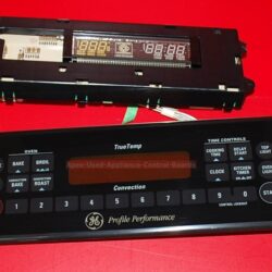 Part # WB50T10017, 191D175P020, WB27T10077 GE Oven Touch Panel And Control Board (used, overlay good - Black)