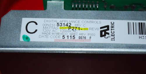 Part # 8507P271-60 Maytag Oven Electronic Control Board (used, overlay fair)