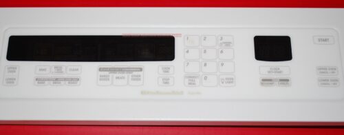 Part # 4452974, 4452904 Kitchen-Aid Superba Oven Control Panel And Control Board (used, overlay good - Bisque)