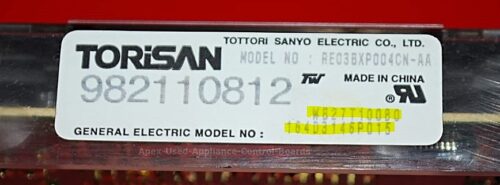 Part # WB50T10058 | WB27T10080 | 164D3146P015 | GE Oven Control Board (overlay fair - Black)